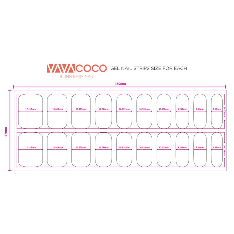 VAVACOCOジェルネイルシート】UVジェルを何層にも重ねて作られた立体感