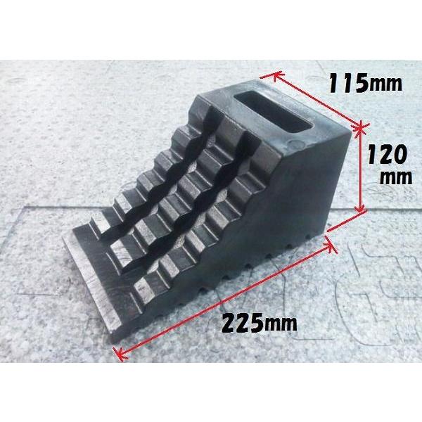 トラック 用品 パーツ│ハイプラ歯止め 黒 No.6964085 (トラック車輪止め/タイヤ止め/タイヤストッパー) 単品│シャルマン 直送品｜syarunet