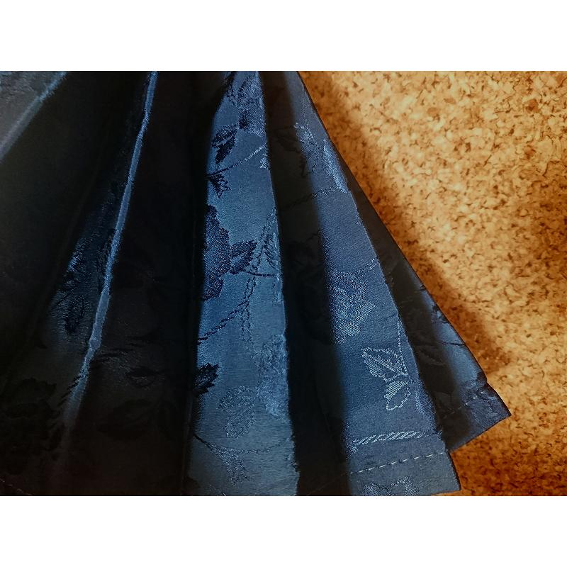 シャルローズ仮眠カーテン (ラウンド) 色：ネイビー/表裏同色 巾