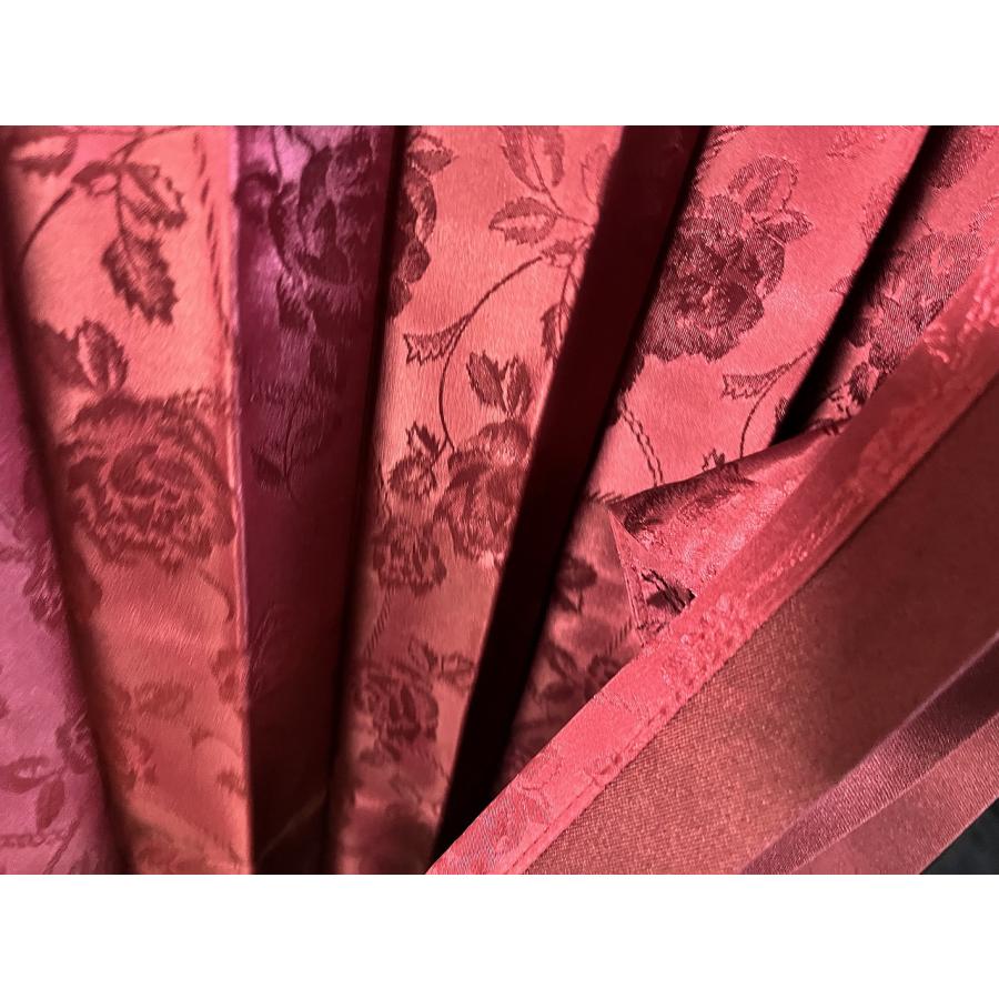 ローレルレッド　仮眠カーテン ローレル 仮眠カーテンセット 横2400mm×縦800mm レッド