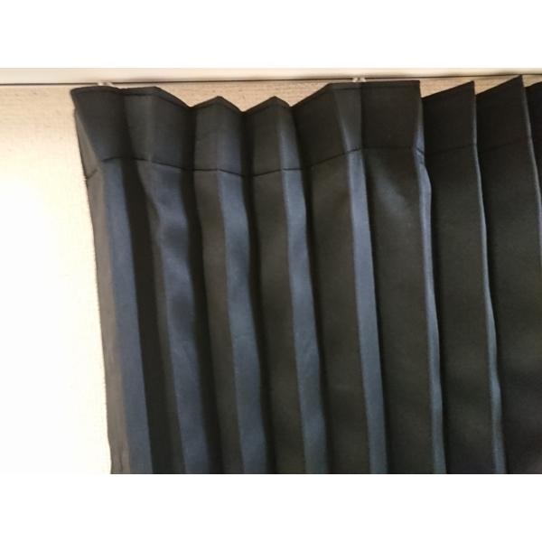 訳あり品送料無料 トラック用遮光性プリーツ式カーテン 総幅0cm ベッド