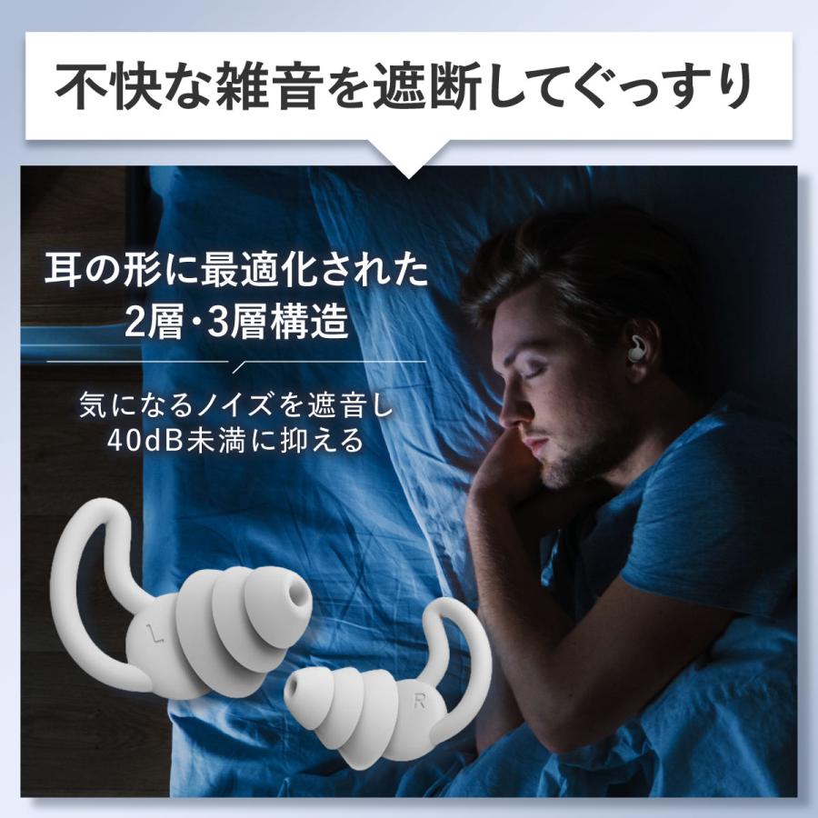耳栓 睡眠 シリコン ソフト耳栓 最強 騒音 高性能 遮音 いびき 睡眠用