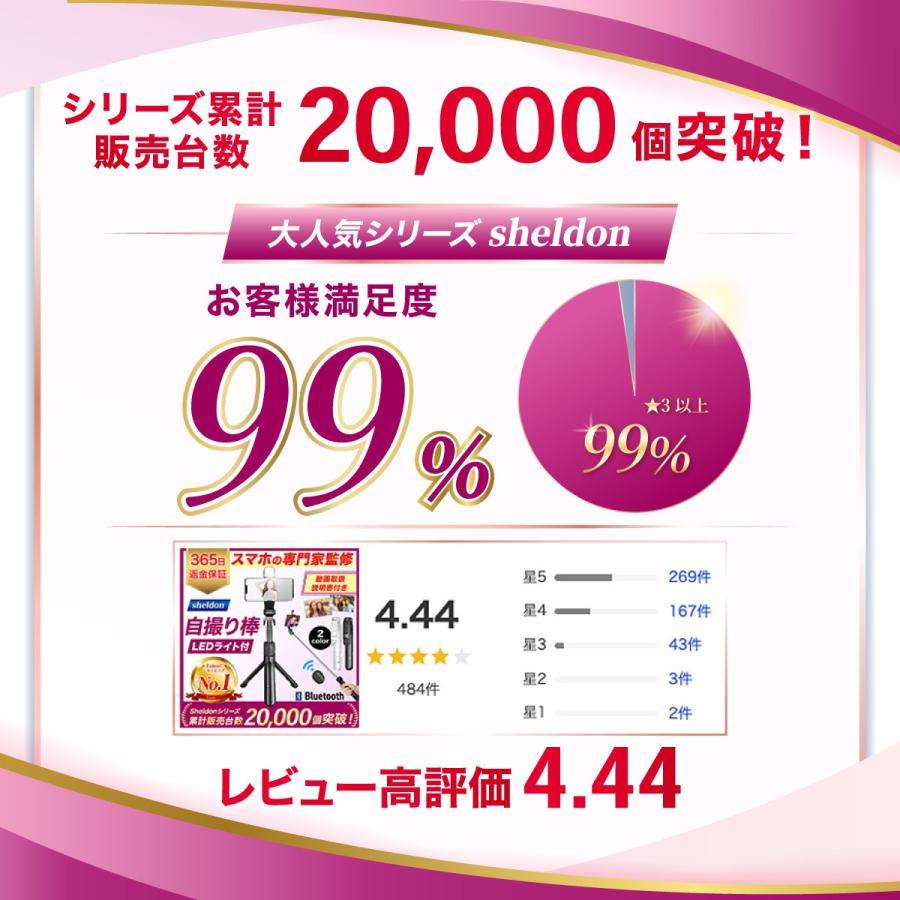 自撮り棒 三脚付き iphone セルカ棒 三脚 長い 「自撮り棒専門家監修」 スマホスタンド 三脚スタンド リモコン付き 自撮り iphone14 iphone13｜syasya-shopping｜03