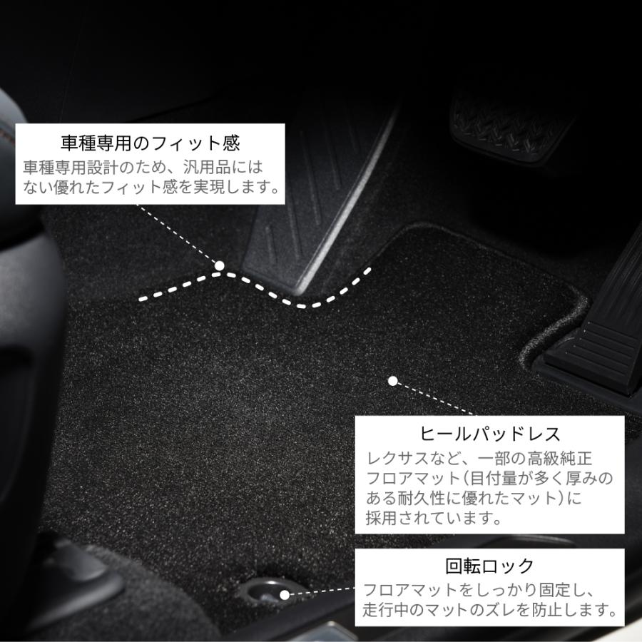 新型ハリアー 80系/85系専用 無地 ブラック 最高峰フロアマットセット 