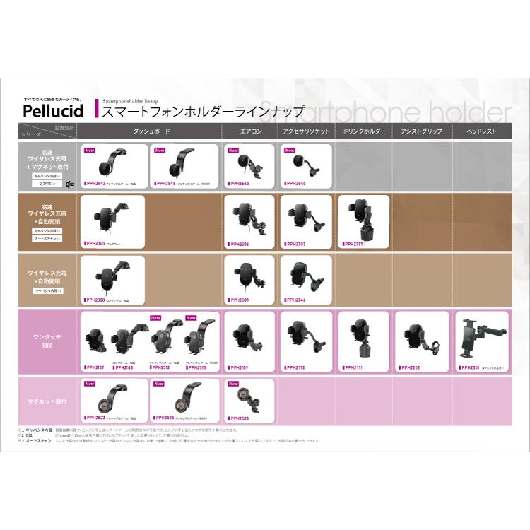 ペルシード スマホホルダー PPH2109 片手ワンタッチ開閉 手帳型ケース