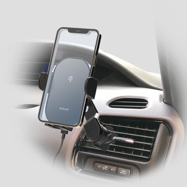 コンパクトながら機能的で、モダンな雰囲気をお部屋にプラス ペルシード 新商品 スマホホルダー PPH2309 ワイヤレス充電器+自動開閉