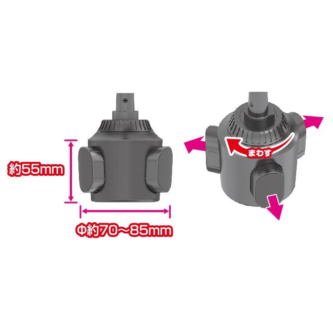 スマホホルダー ワイヤレス充電+自動開閉 ドリンクホルダー取付 Qi対応