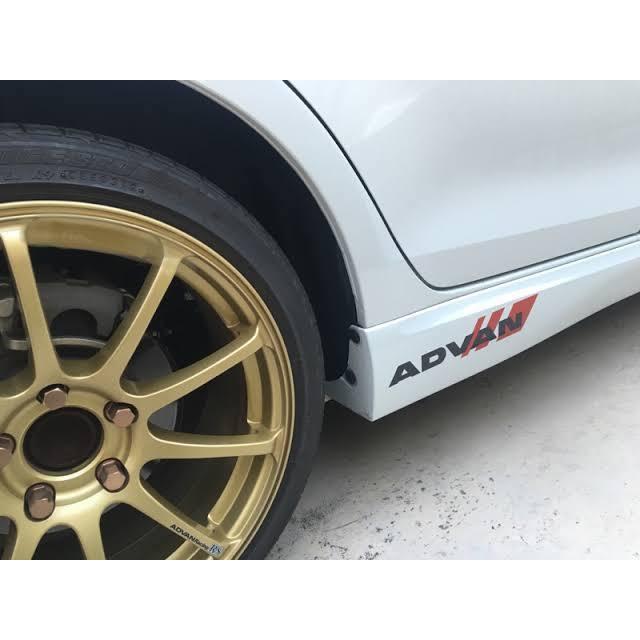 ADVAN 【郵便で送料無料】純正品 抜き文字でかっこいい ADVAN 白文字