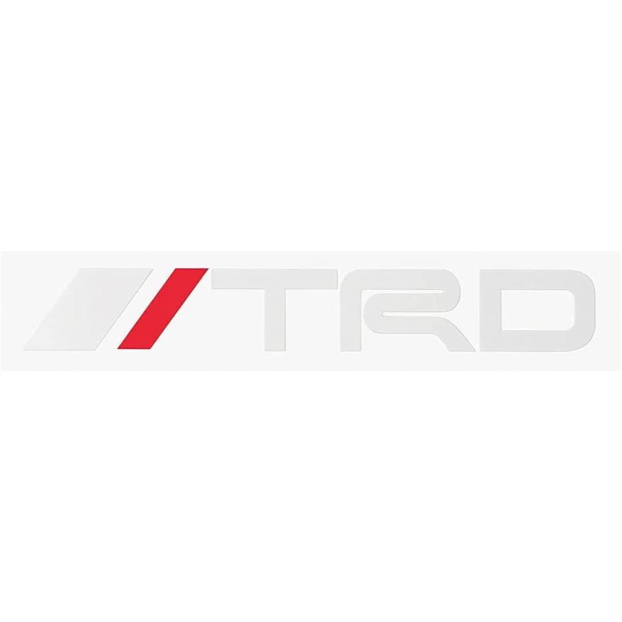 【全国一律送料無料】TOYOTA純正品　TRD ロゴステッカー(転写タイプ)　ホワイト/レッド｜syayuujin