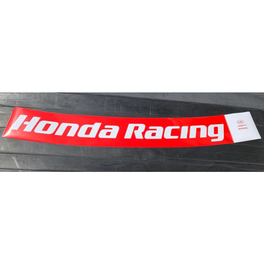 ホンダ（HONDA） HONDA Racing フロントウィンドーステッカー 赤地×白