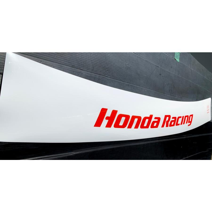 レア！HONDA　Racing　フロントウィンドウステッカー　ホンダ　レーシング　フロント　ステッカー　白ベース×赤文字｜syayuujin｜02