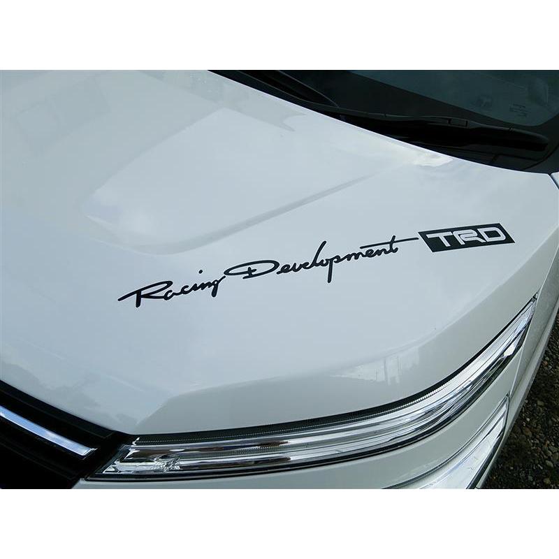 TRD 【全国一律送料無料】TOYOTA純正品 ステッカー(大）シルバー