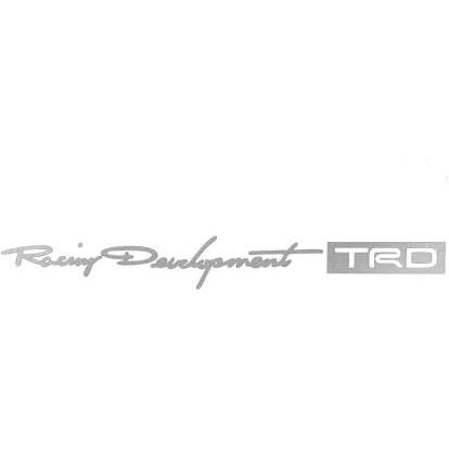 TRD 【全国一律送料無料】TOYOTA純正品 ステッカー(大）シルバー 