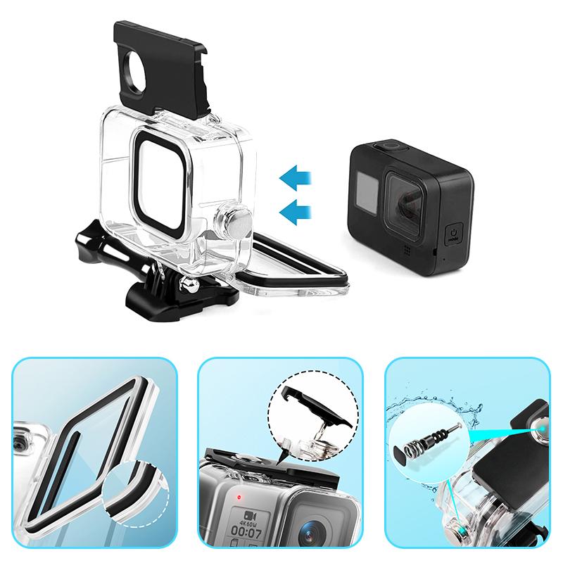 GoPro HERO8 black 100%楽しむためのためのスターターキット 3Wayグリップ+ケース+アクセサリーキット【セルカ棒 自撮り棒付属】GoPro HERO8 black 対応 GoPro HERO8 black 100%楽しむためのためのスターターキット 3Wayグリップ+ケース+アクセサリーキット【セルカ棒 自撮り棒付属】GoPro HERO8 black 対応