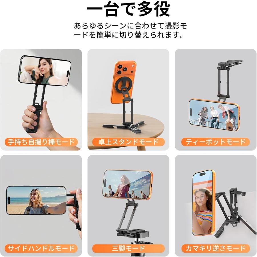 Ulanzi SK29 スマホホルダー ミニ三脚 magsafe用 三脚マウント 磁気