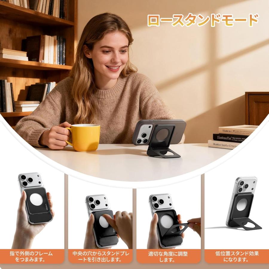 Ulanzi Magsnap PS01 スマホスタンド Magsafe対応 多機能スマホ