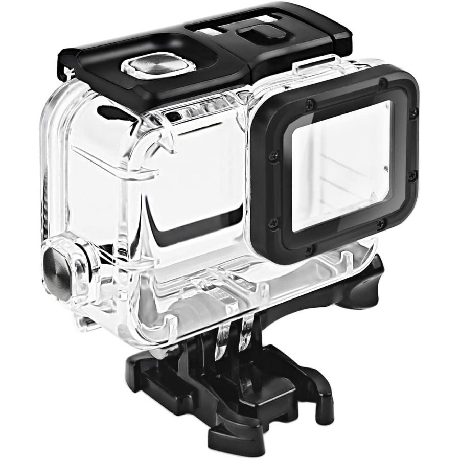 GOPRO HERO7 black 対応　防水ハウジングケースセット 水深45m防水性能　ゴープロ ヒーロー7 ブラック アクセサリー｜syh｜02