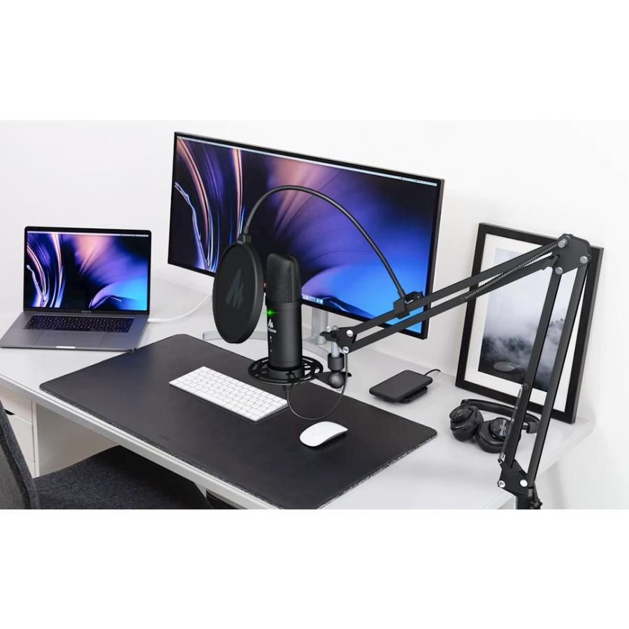 MAONO USBマイク コンデンサーマイク マイクセット 単一指向性 MAONO USBマイク コンデンサーマイク マイクセット 単一指向性
