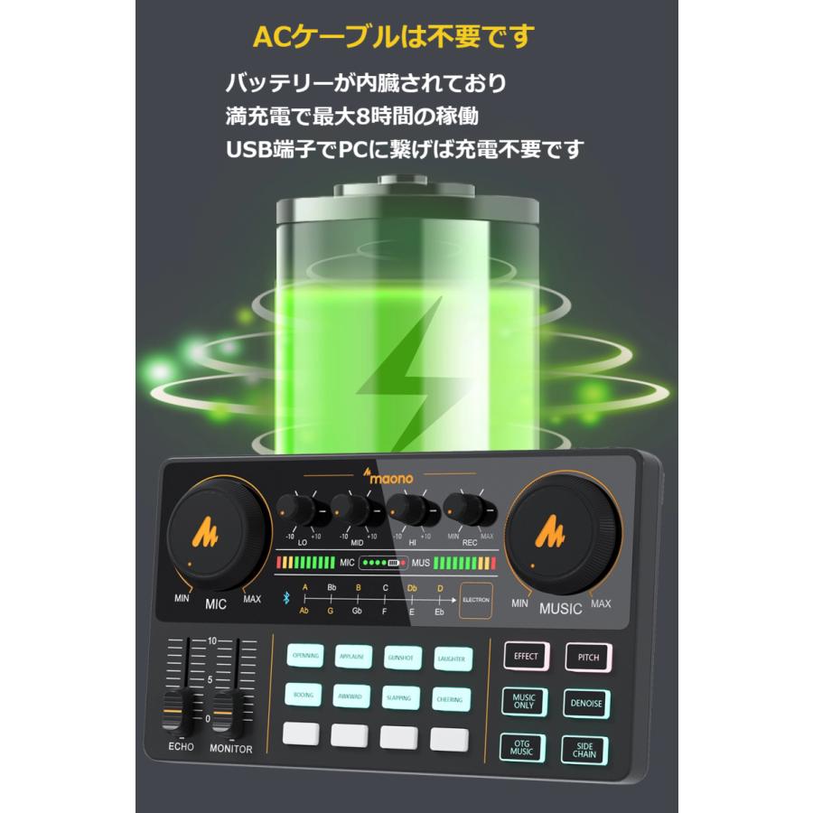 Maono ポッドキャスター 日本語説明書有 配信用ミキサー Maono ポッドキャスター 日本語説明書有 配信用ミキサー