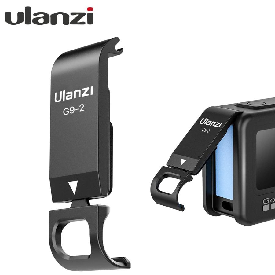 Ulanzi GoPro HERO11 HERO10 black Hero9 専用 バッテリーカバー 直接充電可能 アルミ素材 Type-c