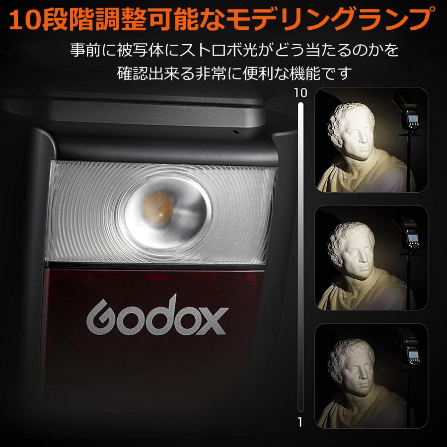 日本正規代理店品 GODOX V860III-S カメラフラッシュ 2.4Gワイヤレス伝送内蔵 TTL HSS 1/8000s 高速同期 明るさ調節可能 Sonyソニー一眼レフカメラ用｜syh｜03