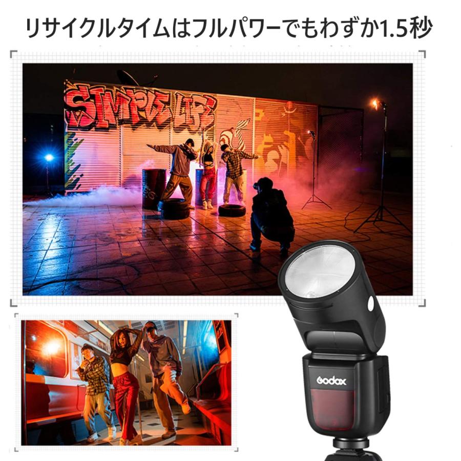 GODOX 日本正規代理店品 Godox V1-C TTL フラッシュストロボ GODOX 日本正規代理店品 Godox V1-C TTL フラッシュストロボ