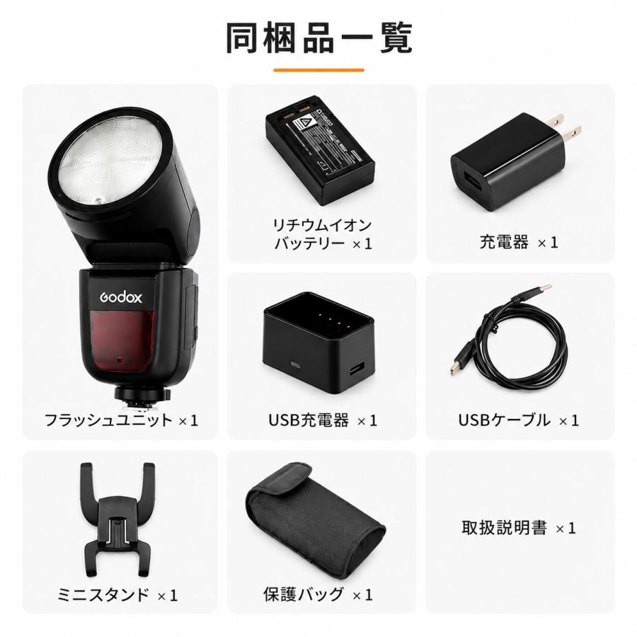 GODOX（ゴドックス） 日本正規代理店品 Godox V1-C TTL フラッシュ