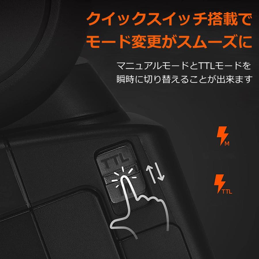 日本正規代理店品 GODOX V860III-N カメラフラッシュ 2.4Gワイヤレス伝送内蔵 TTL HSS 1/8000s 高速同期 明るさ調節可能 Nikon ニコン 一眼レフカメラ用_3