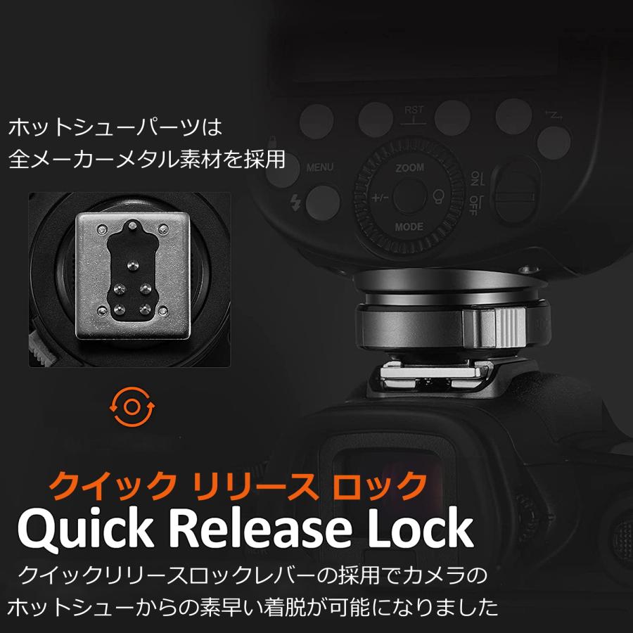 日本正規代理店品 GODOX V860III-N カメラフラッシュ 2.4Gワイヤレス伝送内蔵 TTL HSS 1/8000s 高速同期 明るさ調節可能 Nikon ニコン 一眼レフカメラ用_4