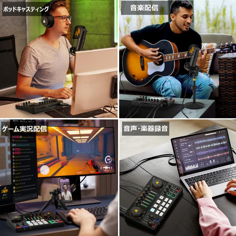 新型 MAONO CASTER AME2A ポッドキャスター XLR端子 配信用 新型 MAONO CASTER AME2A ポッドキャスター XLR端子 配信用