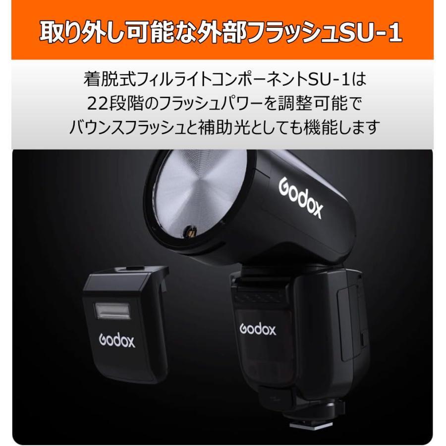 正規代理店品 GODOX V1Pro-S 技適マーク バッテリーPSEマーク付き TTL Type-C充電ポート 1/8000HSS 76W 2.4G  ソニー SONY v1 pro｜syh｜03