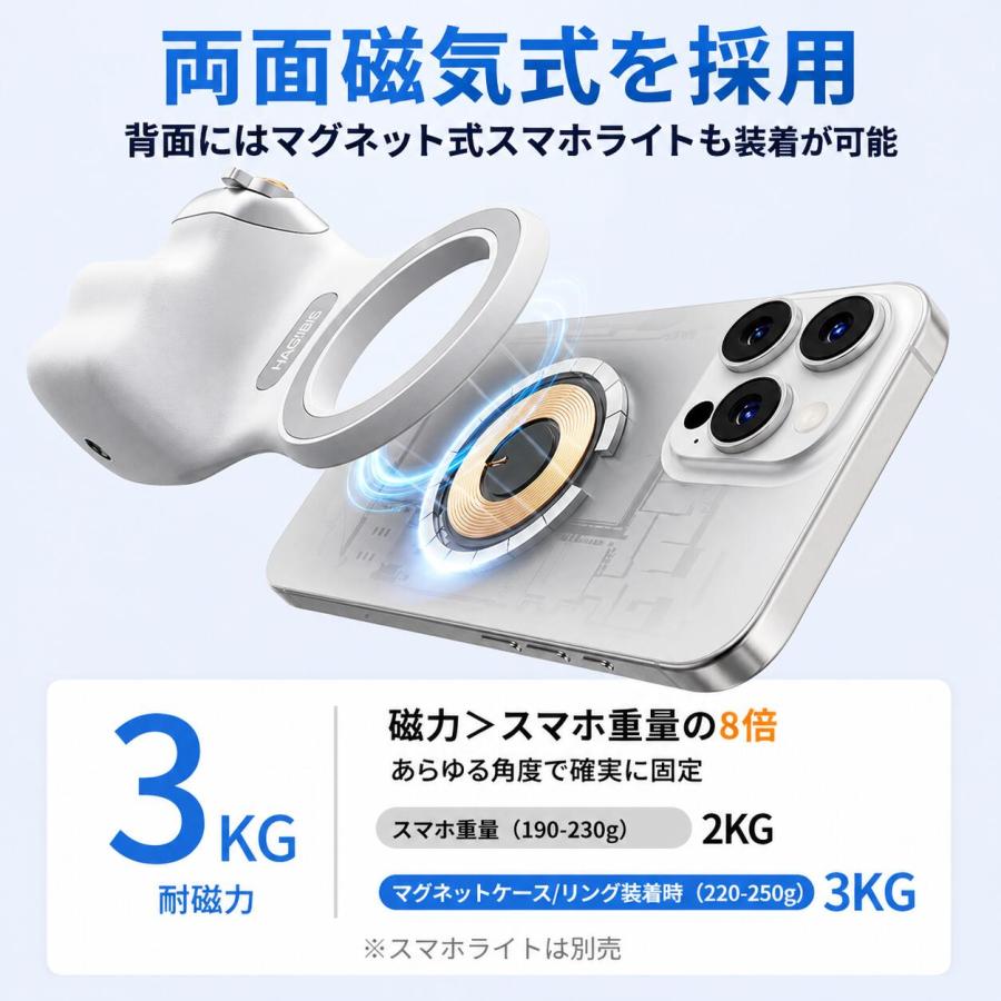 マグネット スマホカメラグリップ ズーム機能 TELESIN スマホグリップ マグネットズーム機能対応 2段階シャッター