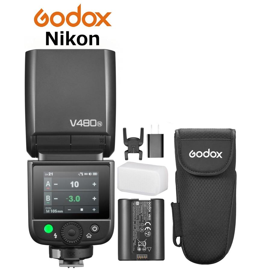 GODOX（ゴドックス） 正規代理店品 Godox V480-N TTL タッチパネル 2.4