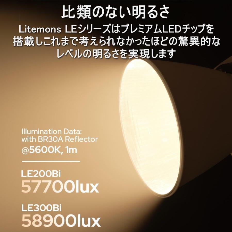 正規代理店品 GODOX Litemons LE300Bi 撮影用LEDライト 320W バイカラー2800-6500K CRI98/TLCI98 11種類FX照明 DMX・アプリ操作 NFC ボーエンズマウント | GODOX | 03