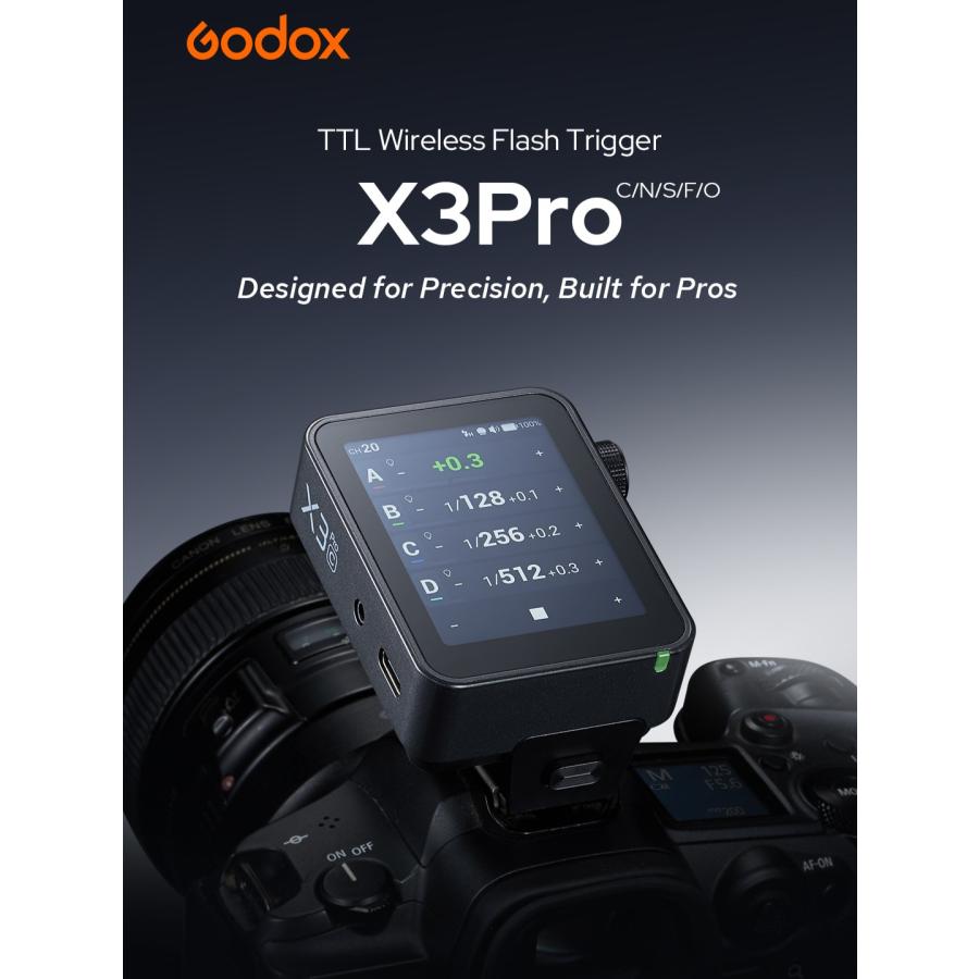 正規代理店品 Godox X3ProC X3Pro-C for Canon 2.4インチ タッチ