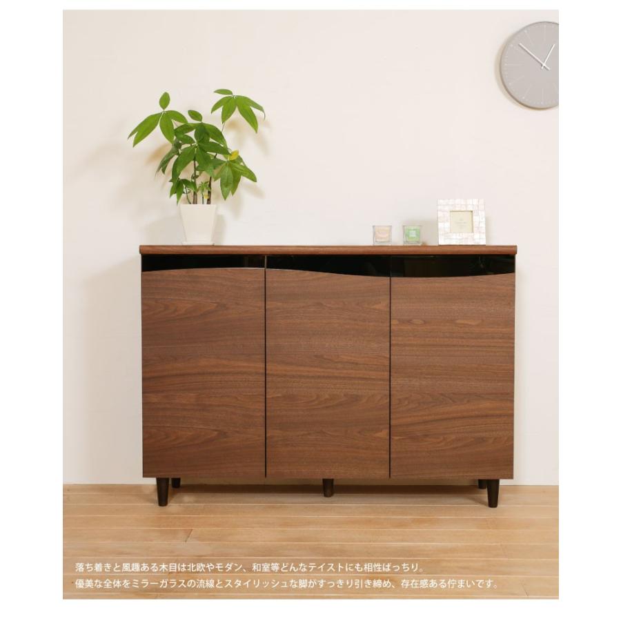 キャビネット 幅1 リビングボード サイドボード 北欧 完成品 おしゃれ 幅1 おしゃれ 収納 完成品 ウォールナット 木製 国産 Storage011 Room Plus L インテリア雑貨