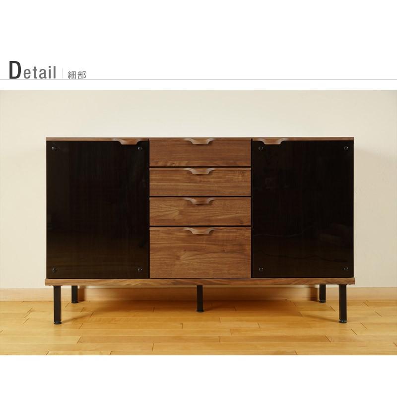 キャビネット サイドボード リビングボード おしゃれ 北欧 幅120 木製 ウォールナット 収納 完成品 国産 |  | 05