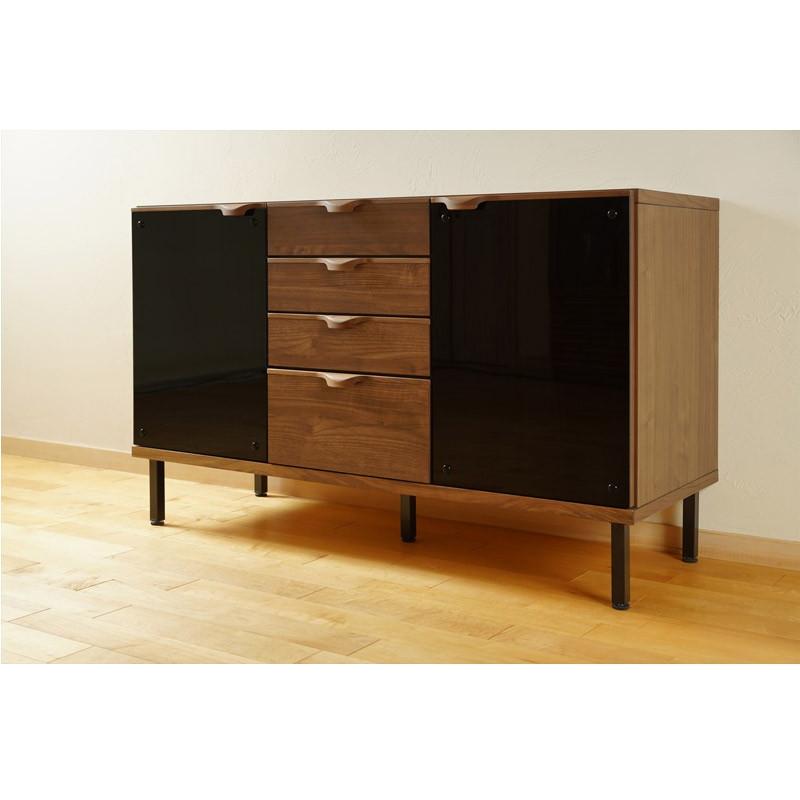 キャビネット サイドボード リビングボード おしゃれ 北欧 幅120 木製 ウォールナット 収納 完成品 国産 |  | 07