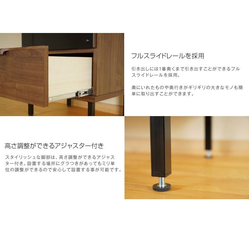 キャビネット サイドボード リビングボード おしゃれ 北欧 幅120 木製 ウォールナット 収納 完成品 国産 |  | 08