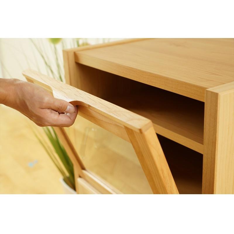 キャビネット リビングボード サイドボード おしゃれ 北欧 幅50 木製 ナチュラル アルダー 収納 完成品 国産 |  | 07