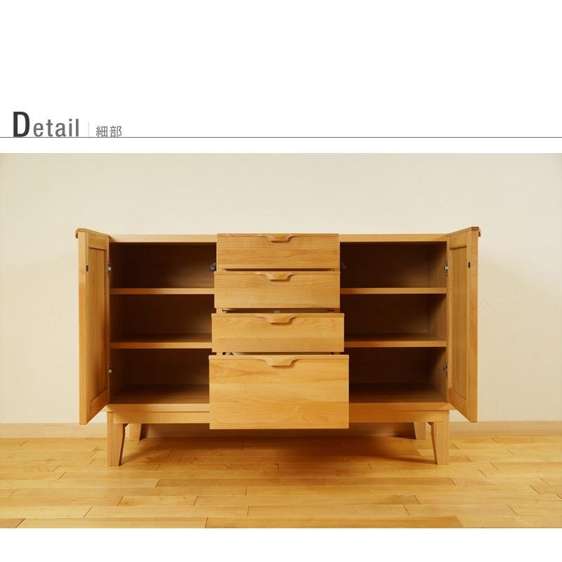 キャビネット リビングボード サイドボード おしゃれ 北欧 幅120 木製 脚付き シンプル 収納 完成品 国産 |  | 05