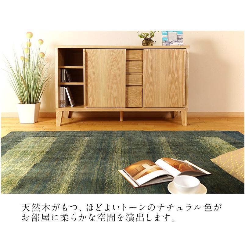 キャビネット リビングボード サイドボード おしゃれ 北欧 幅120 無垢 収納 完成品 木製  国産 |  | 15