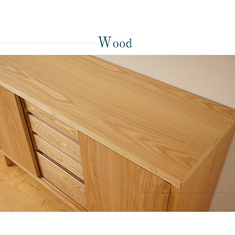 キャビネット リビングボード サイドボード おしゃれ 北欧 幅120 無垢 収納 完成品 木製  国産 |  | 16