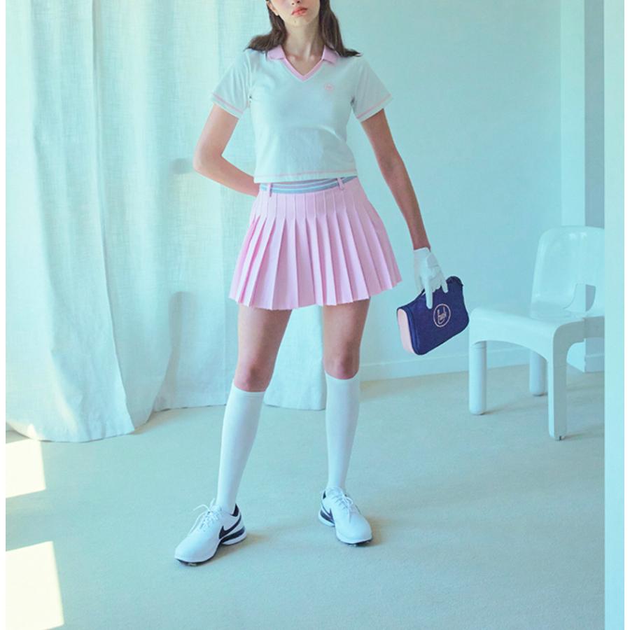 【韓国限定】INSTANTFUNK インスタントファンク Pleated culotte skirt ゴルフ スカート  22 S/S｜sym-men｜04