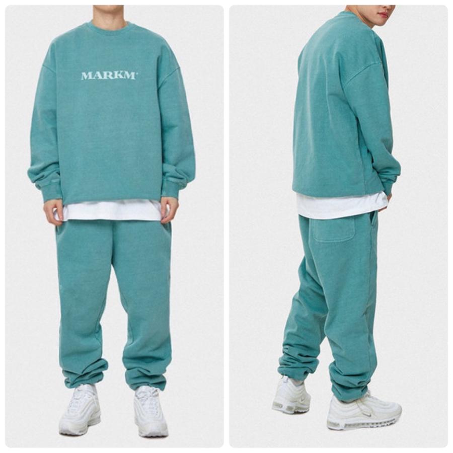 【BTS グク・ジン着用】MARKM マークエム Bold Logo Pigment Sweatshirts ロゴ スウェットシャツ｜sym-men｜15