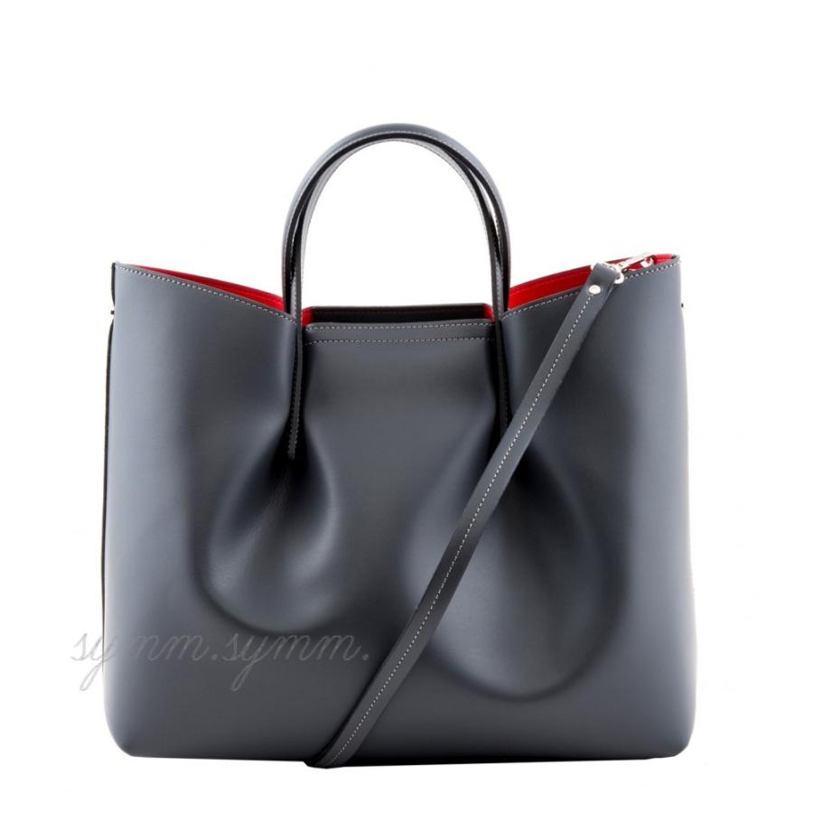 カメリアローマ CAMELIA ROMA スクエア レザーハンドバッグ 2WAY 