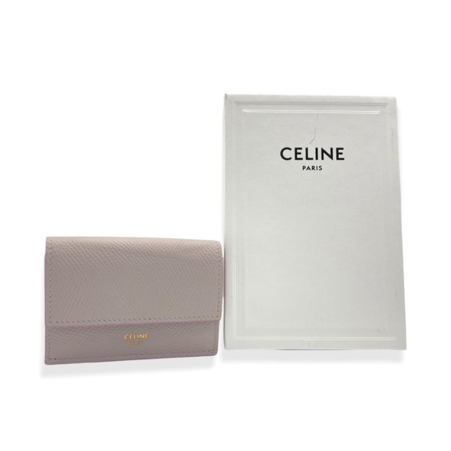 CELINE セリーヌ フォールドウォレット 三つ折り ミニ財布 ラベンダー CELINE セリーヌ フォールドウォレット 三つ折り ミニ財布 ラベンダー