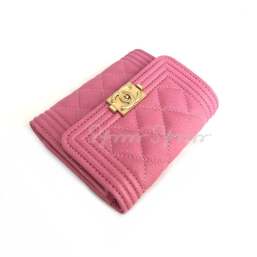 CHANEL シャネル BOY CHANEL ボーイシャネル キャビアマトラッセ 三