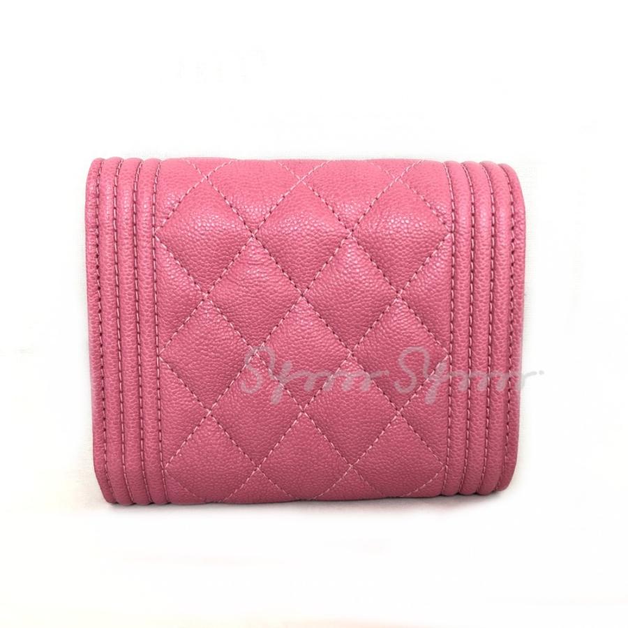 CHANEL シャネル BOY CHANEL ボーイシャネル キャビアマトラッセ 三