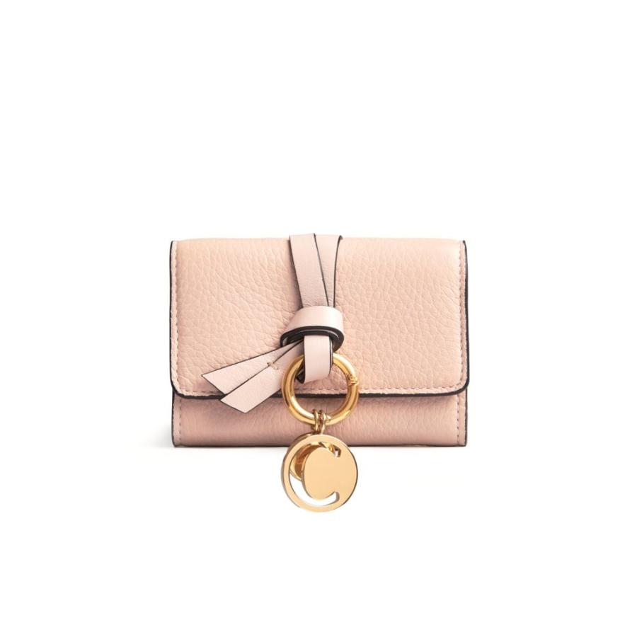 Chloe クロエ 三つ折り ミニ財布 コインパース付 ALPHABET